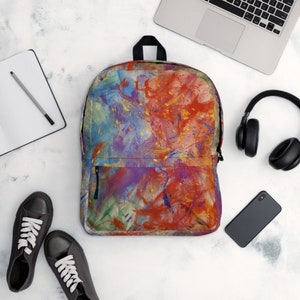 Pride Rainbow Colors Laptop Backpack with Pockets