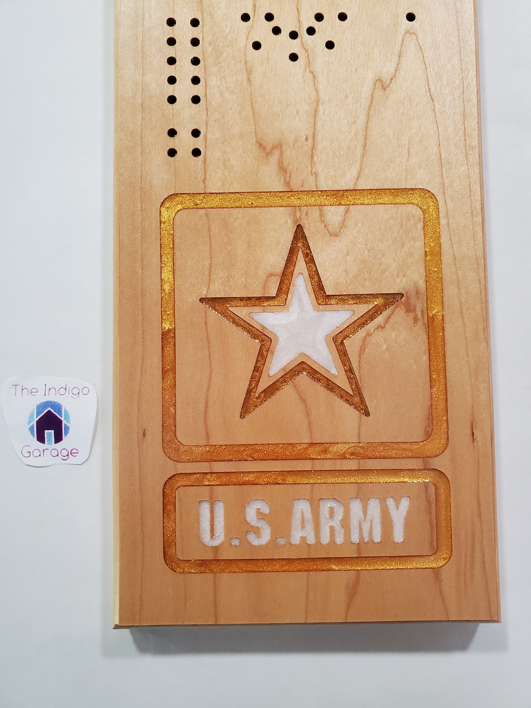 US Army Cribbage Board 2 Player, Army Veteran Gift, Gifts for Veterans ...