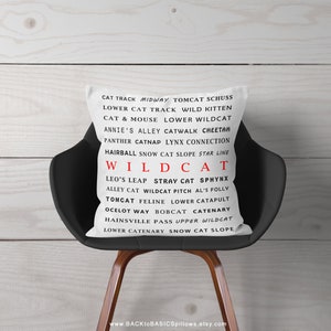 Wildcat Mountain NH Ski Trails Ski Decor Pillow or Cover, Ski House Winter Decor, Skier Gifts, Skiing Pillows, Chalet Cabin Ski Lodge Decor
