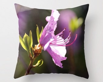 Born Again, pillow or cover   home decoration,flower, bush, pink, floral, spring decor, interior design, accent pillow or cover