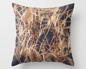 Dry Grass, pillow or cover  , home decoration, Fall Deco, macro, brown, botanical