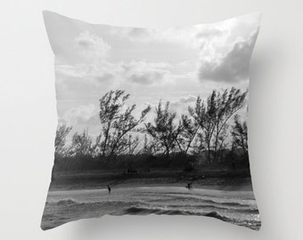 After the Storm, pillow or cover   Fine Art Photography, home decoration, black, white,summer,nautical,interior design, storm