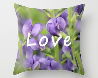 Love, Pillow  home decoration,cottage decor,interior design,love,blue,purple,green,spring decor,floral decor,decorative pillow