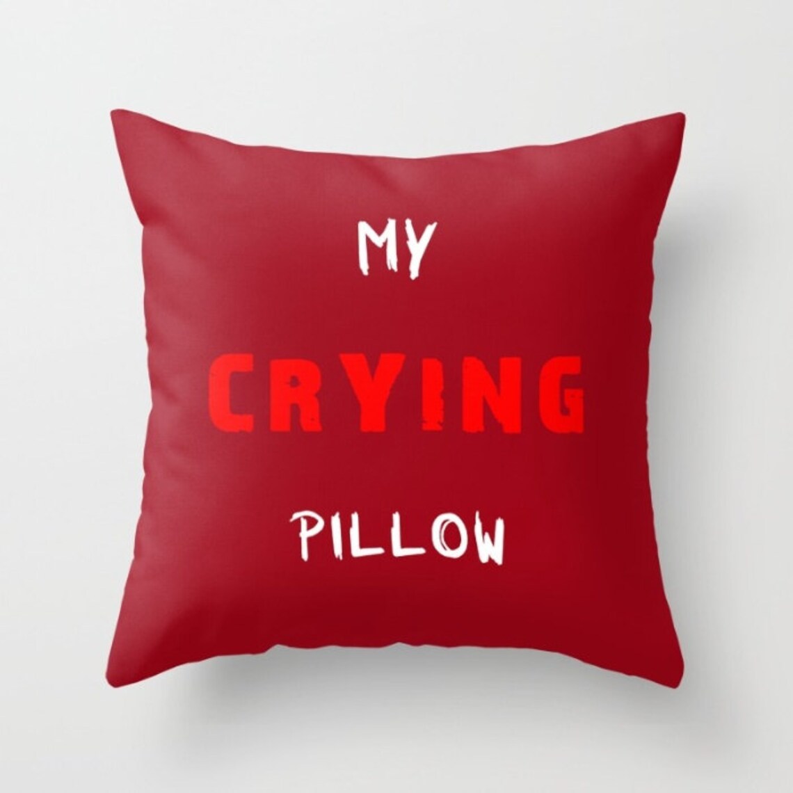 My Crying Pillow Home Decor Comforting Decor Back to Etsy