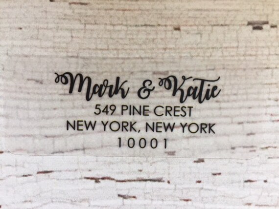 transparent address labels clear