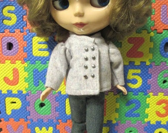 Blythe Doll Outfit light purple Flannelet Coat