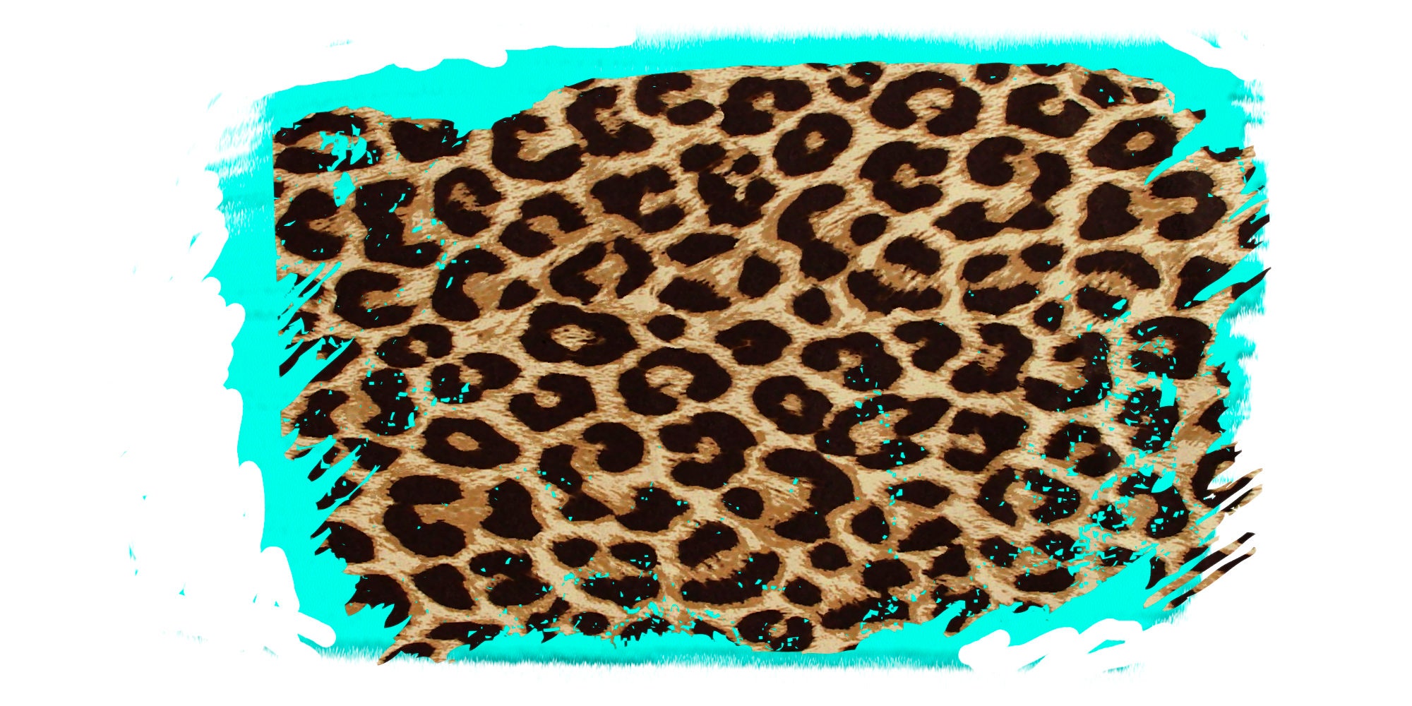Sublimation Background Leopard Turquoise Digital File Clipart | Etsy