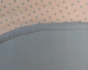 Blue Polka Dot Burp Cloth