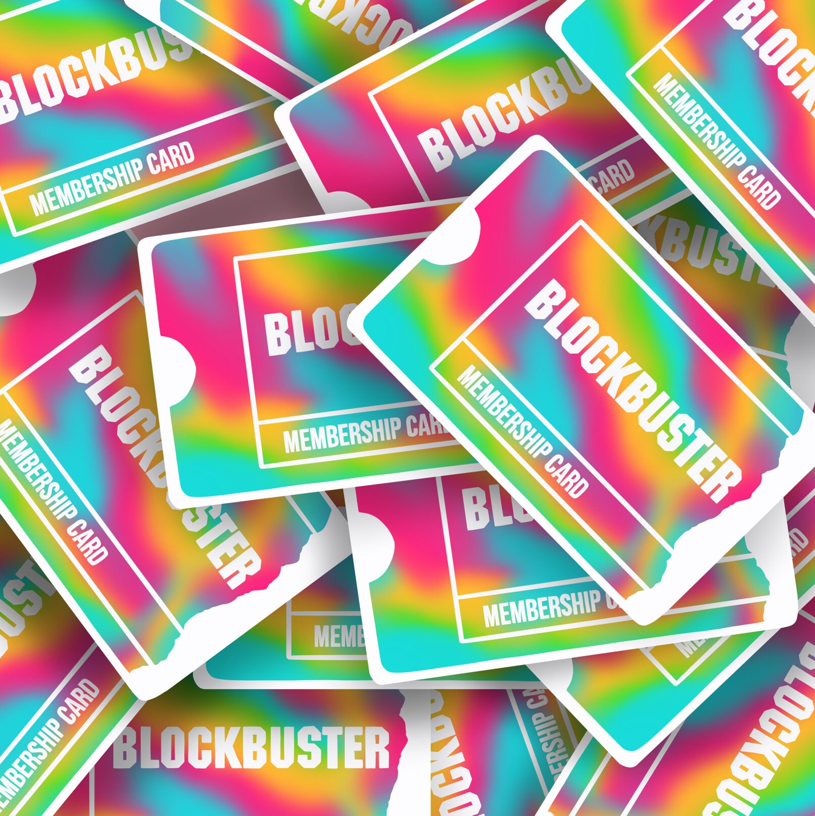 Movie Night Sticker Blockbuster Membership Card Vinyl - Etsy
