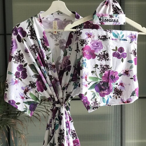 Mommy and Me Matching Robe and Swaddle Set. Maternity Robe. Etsy