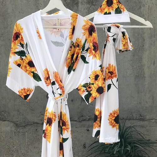 Maternity Robe and Twin Swaddle Set. Mommy and Me Robe and Etsy