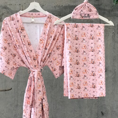 Maternity Robe and Swaddle Set. Mommy and Me Outfits Hospital. Etsy