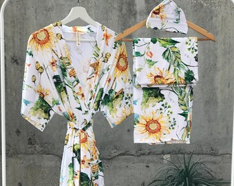 Sunflower Maternity Hospital Gown - Etsy