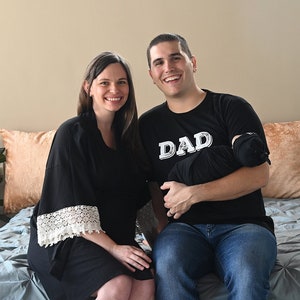 Mom and baby matching hospital outfits. Maternity robe and swaddle set. Mommy and me. Matching dad and family t-shirts. Maternity.