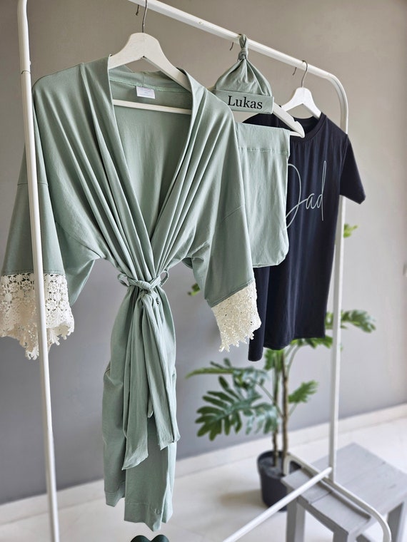 Robe and matching swaddle boy sale