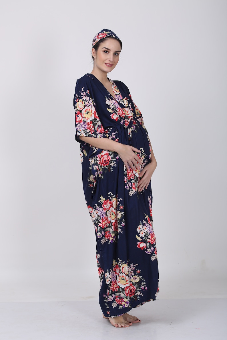 Nursing Kaftan. Maternity Gown. Breastfeeding Shoulder Snaps. Etsy