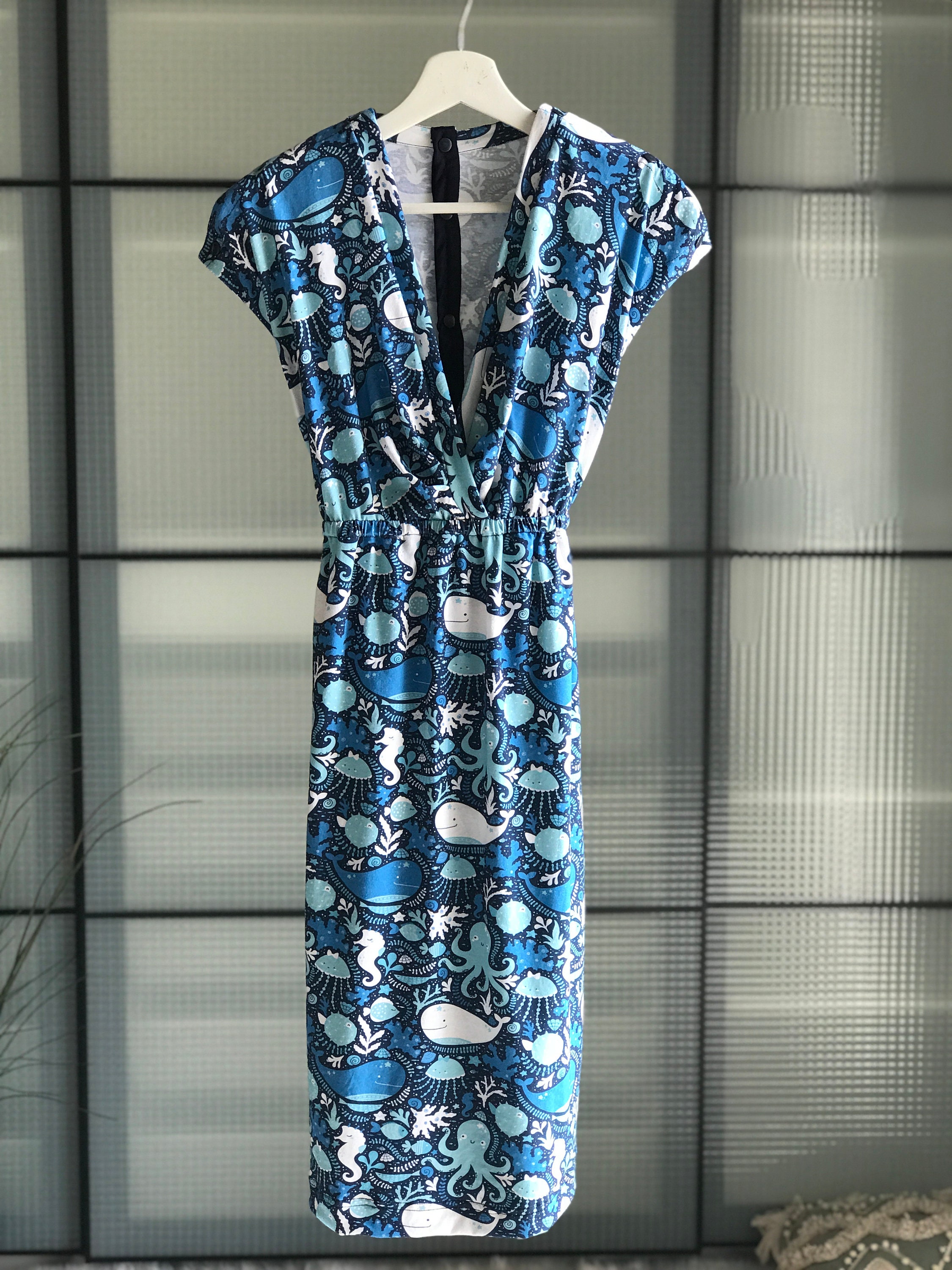 Mommy and me. Delivery gown. Matching swaddle set. Hospital Etsy