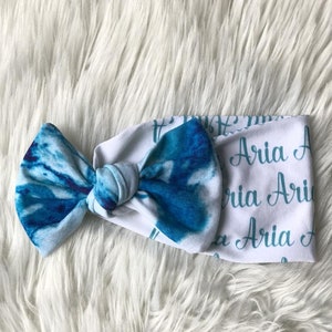 Bow headband. Personalized or non personalized. gift. Personalized gifts. Personalized Style 1