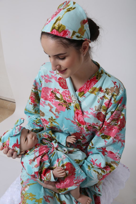 Mother and baby robe labor and birth pregnancy robe set Etsy