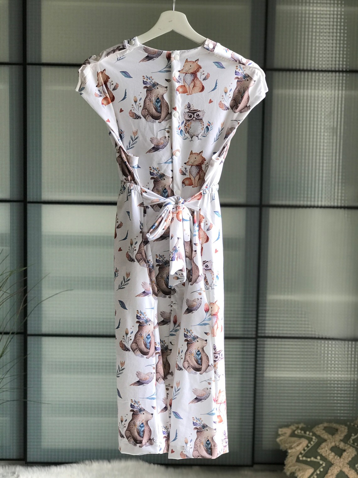 Mommy and me. Delivery gown. Matching swaddle set. Hospital Etsy