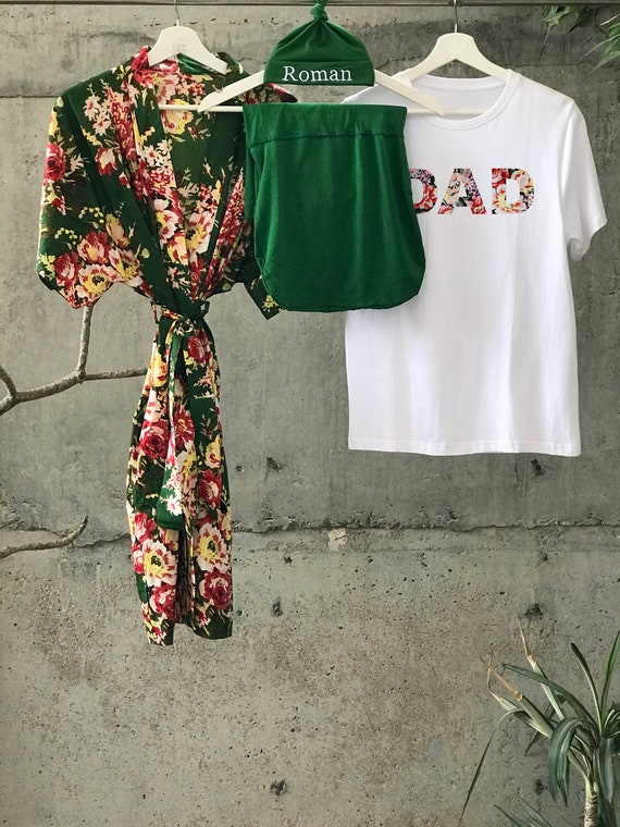 birthing gown and swaddle