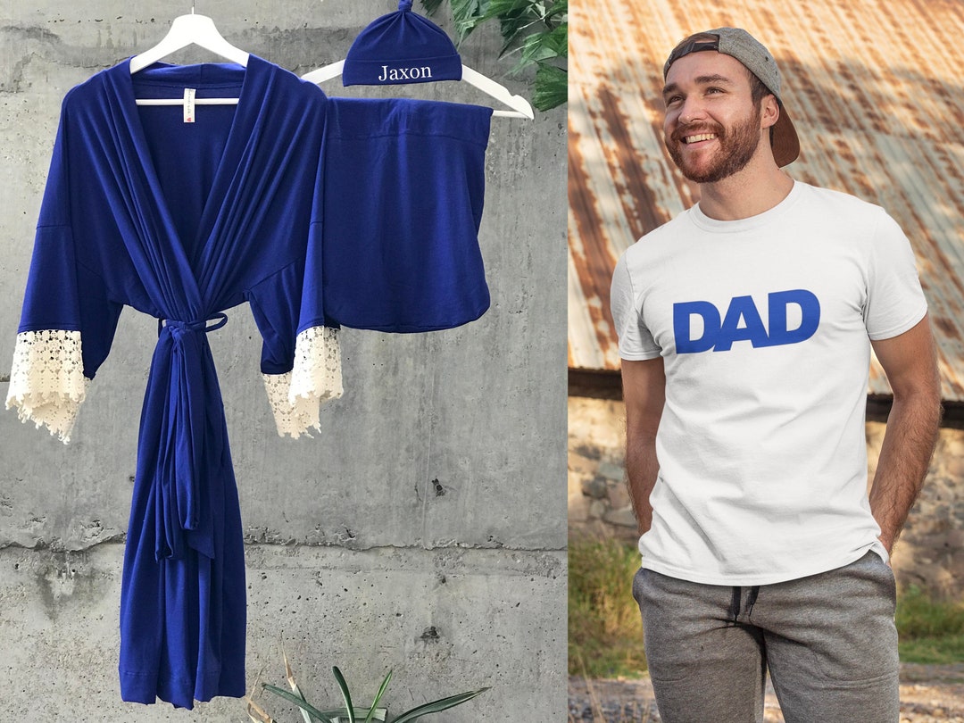 mommy and me swaddle and robe set