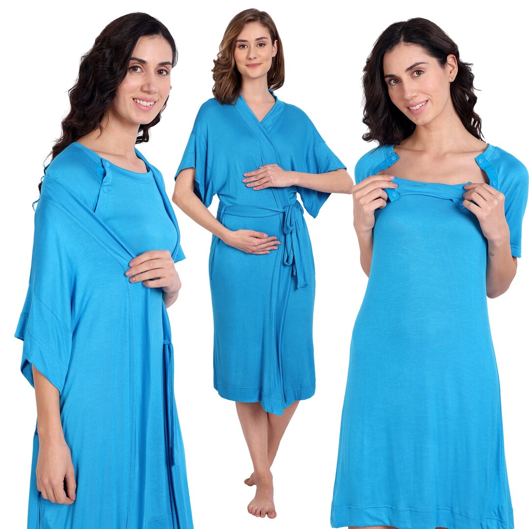 Labor and Delivery Hospital Gown, Baby Shower Gift, Baby Girl or Baby