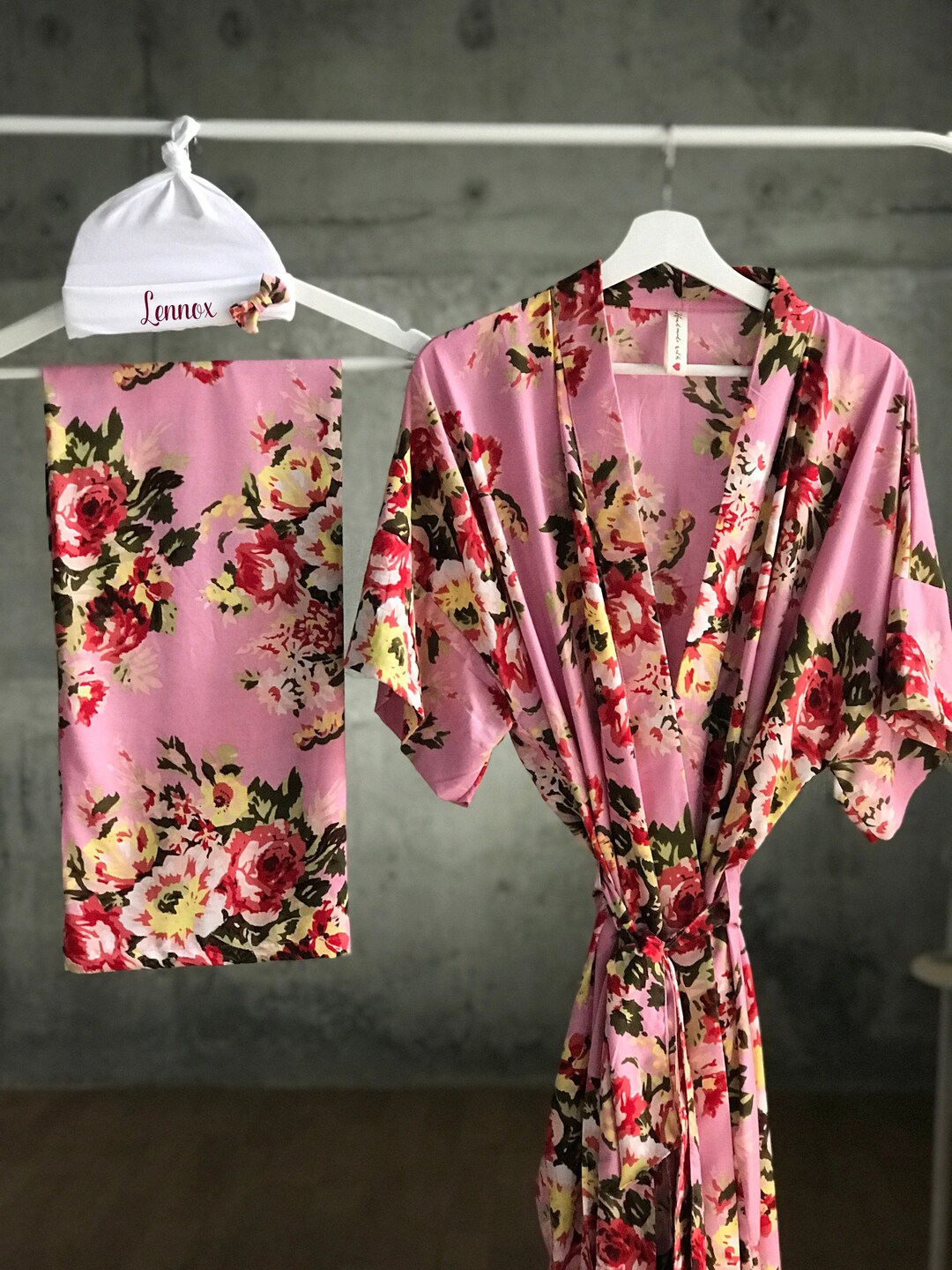 Maternity Robe and Swaddle Set. Mommy and Me. Maternity Robe. Etsy