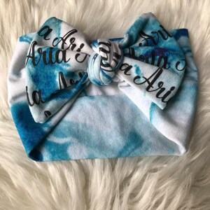Bow headband. Personalized or non personalized. gift. Personalized gifts. Personalized Style 3