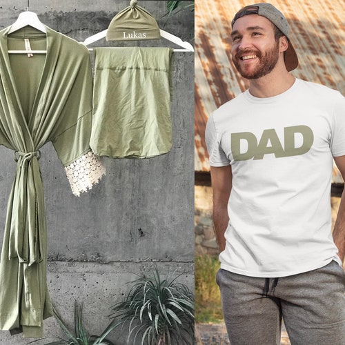 Mommy and Me Matching Robe and Swaddle Set Boy. Maternity Etsy