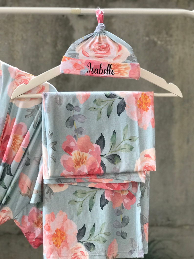 Maternity Robe and Swaddle Set Girl. Mommy and Me. Matching Etsy