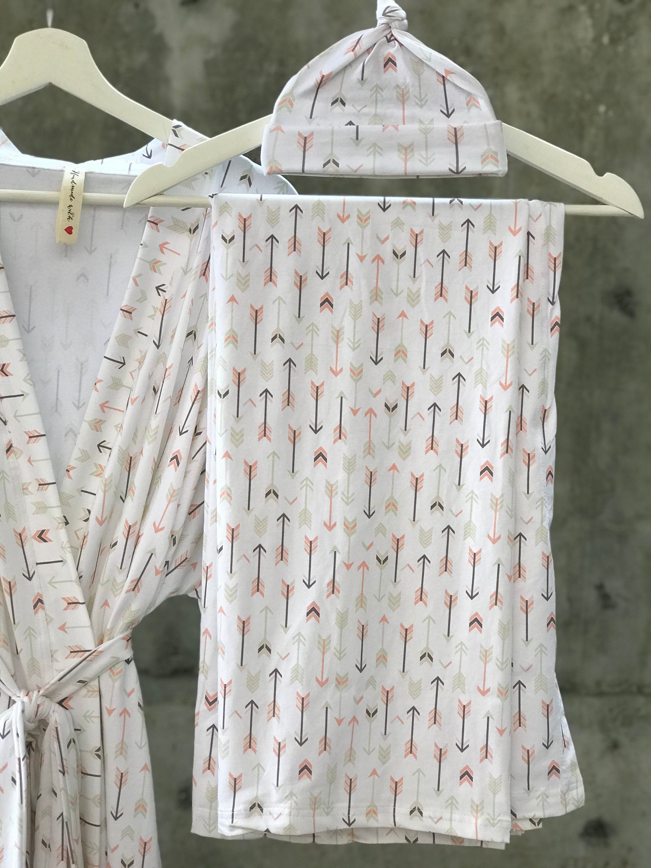 Maternity Robe and Swaddle Set Boy. Mommy and Me Robe and Etsy