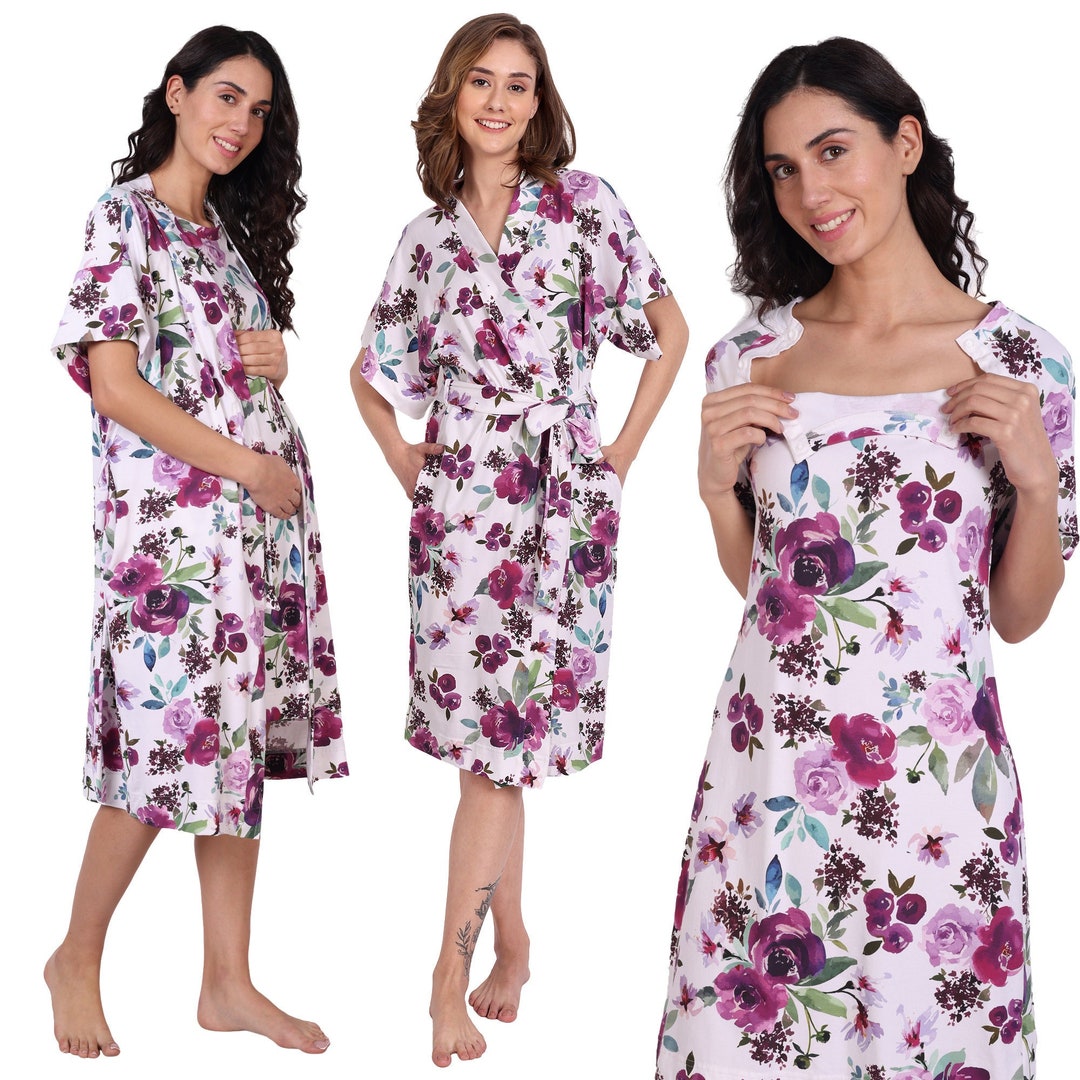 Labor and Delivery Hospital Gown Maternity Dress Mommy and Etsy