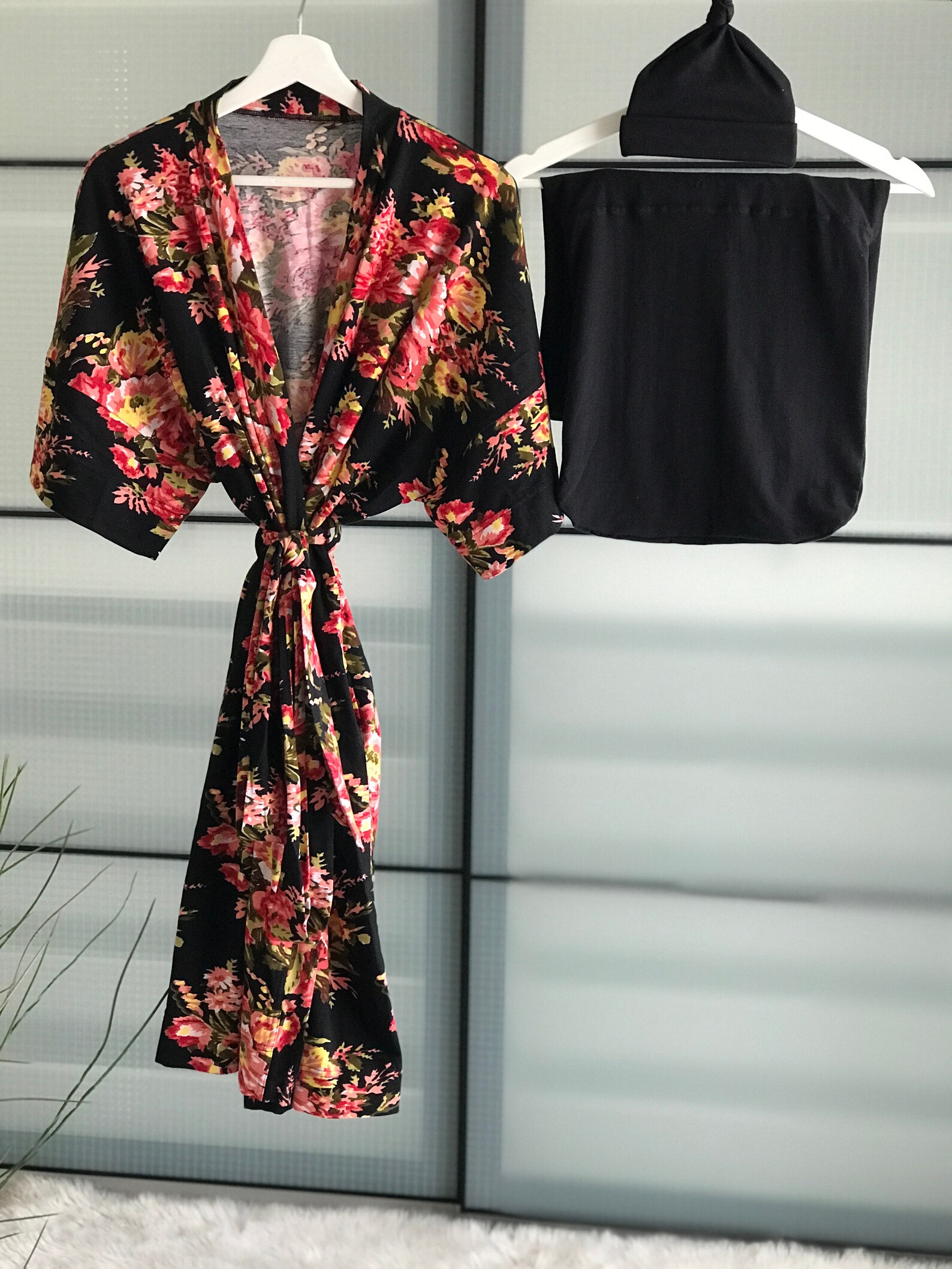 Calf / Knee / Ankle Floral Maternity Robe for Delivery Etsy