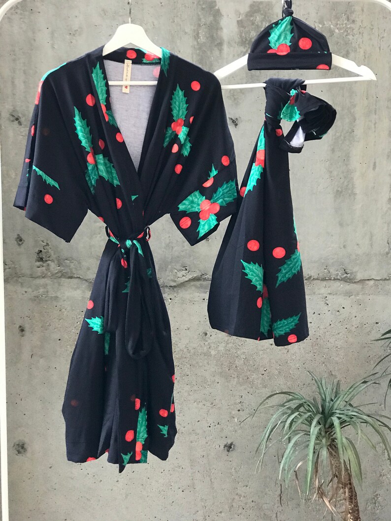 Matching Robe and Swaddle Set. Mom Robe and Swaddle Set. Etsy