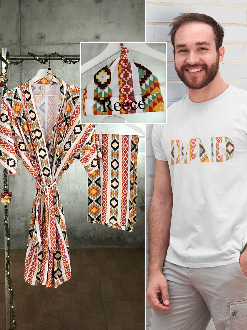 Robe and swaddle set boy. Super soft Rich feel. Organic Etsy