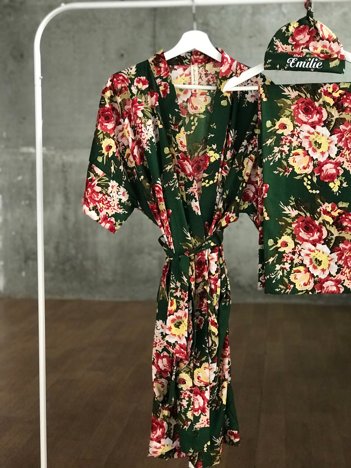 mommy and me robe swaddle set