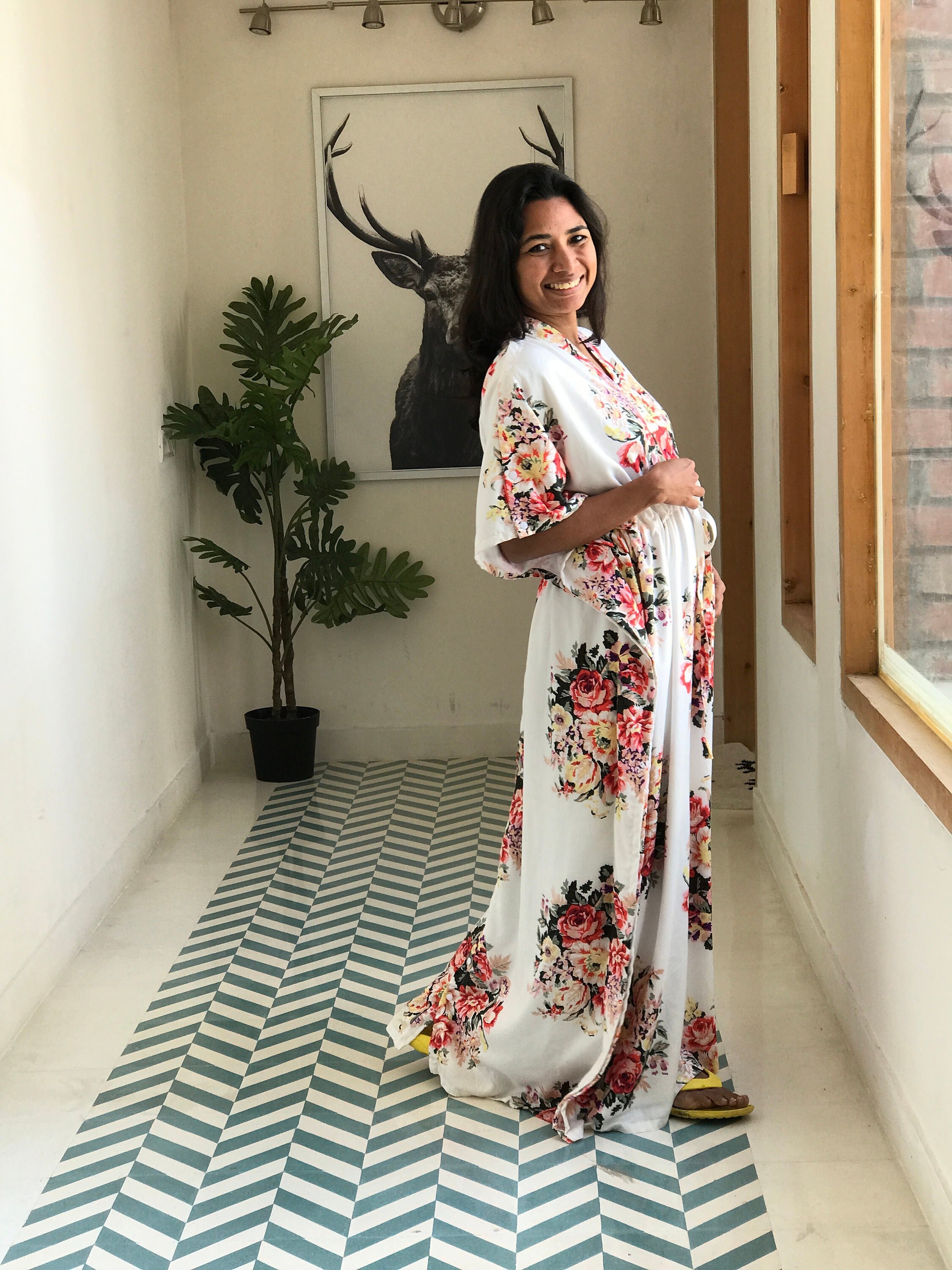 Plus size labor shop and delivery gown