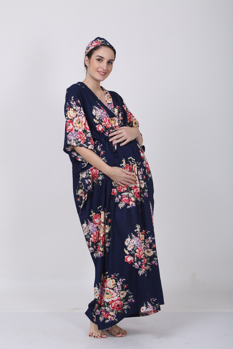 Nursing Kaftan. Maternity Gown. Breastfeeding Shoulder Snaps. - Etsy