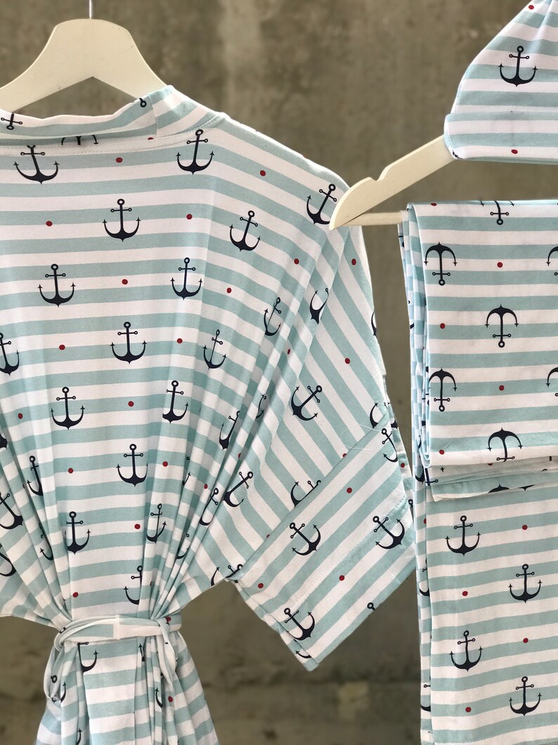 Maternity Robe and Swaddle Set. Mommy and Me Robe and Swaddle Etsy