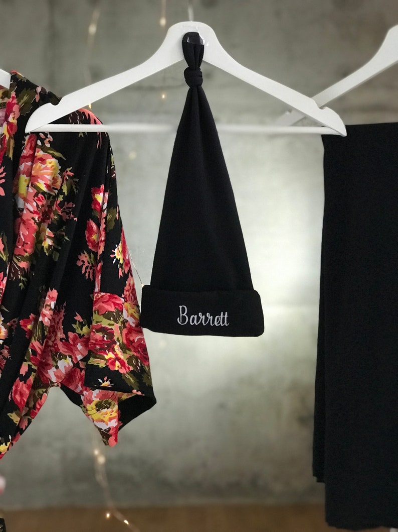 Maternity robe and swaddle set boy. Hospital robe and matching Etsy