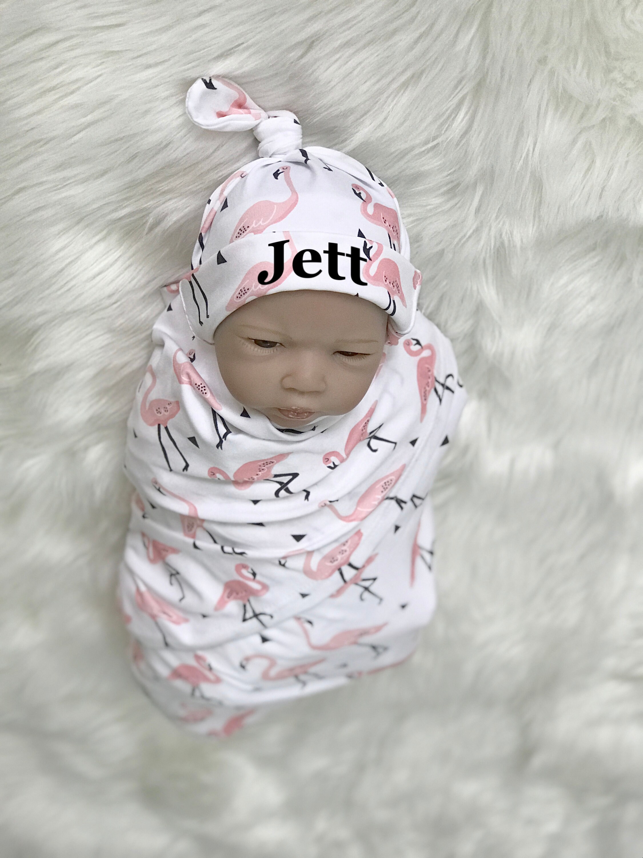 Maternity robe with matching swaddle. Hospital robe and Etsy