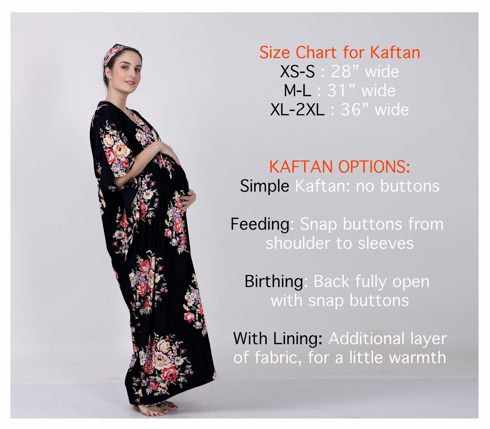 Pregnancy Kaftan Gown main image 0
