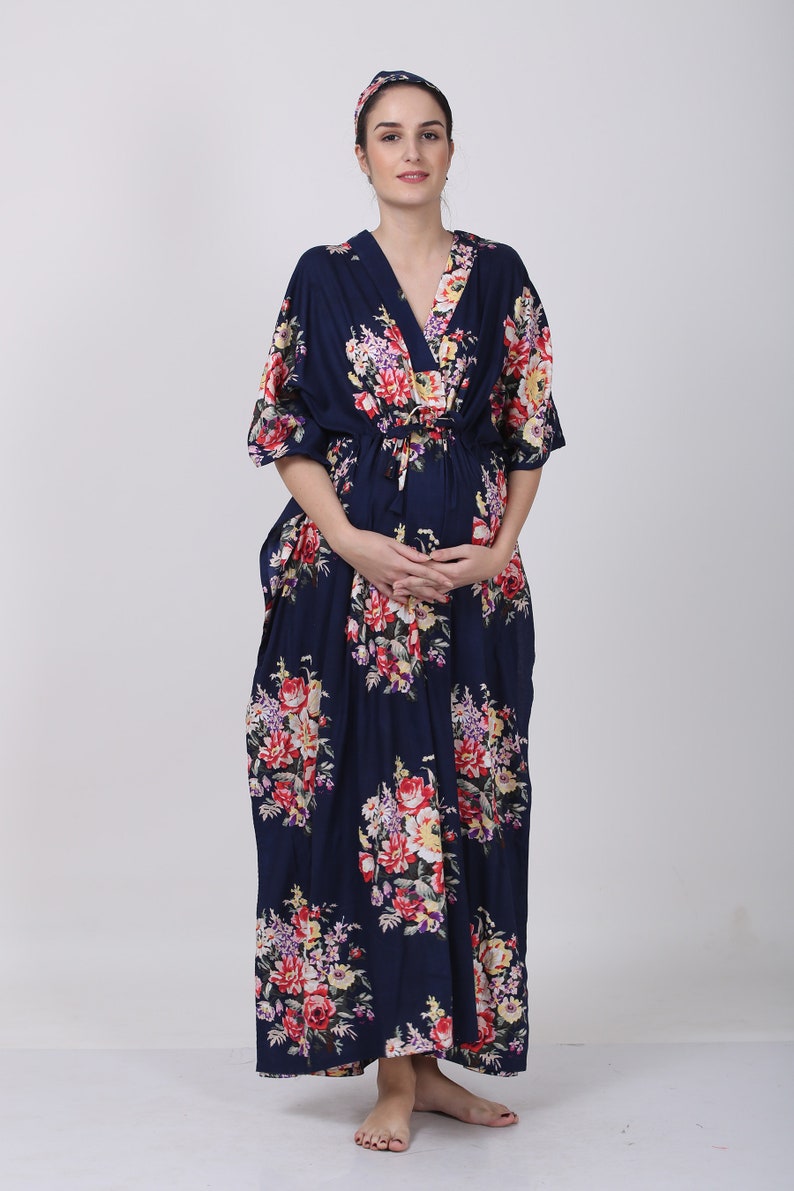 Nursing Kaftan. Maternity Gown. Breastfeeding Shoulder Snaps. Etsy