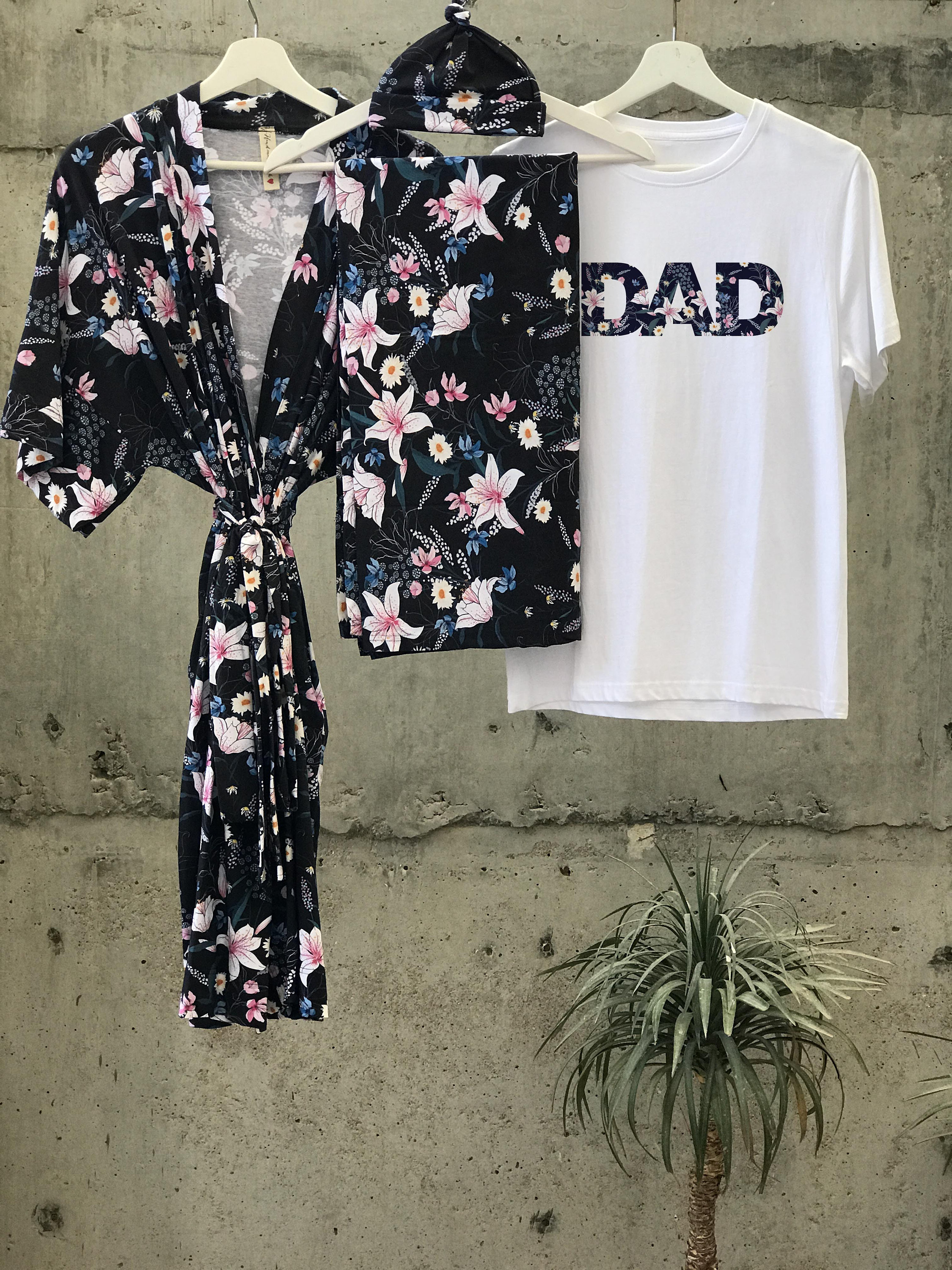 Mommy and Me Robe and Swaddle Set Girl. Maternity Robe and Etsy