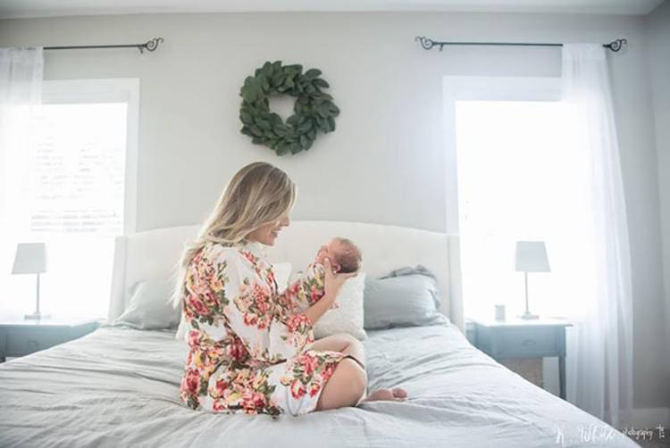 Maternity robe and swaddle set girl. Labor and delivery robe Etsy