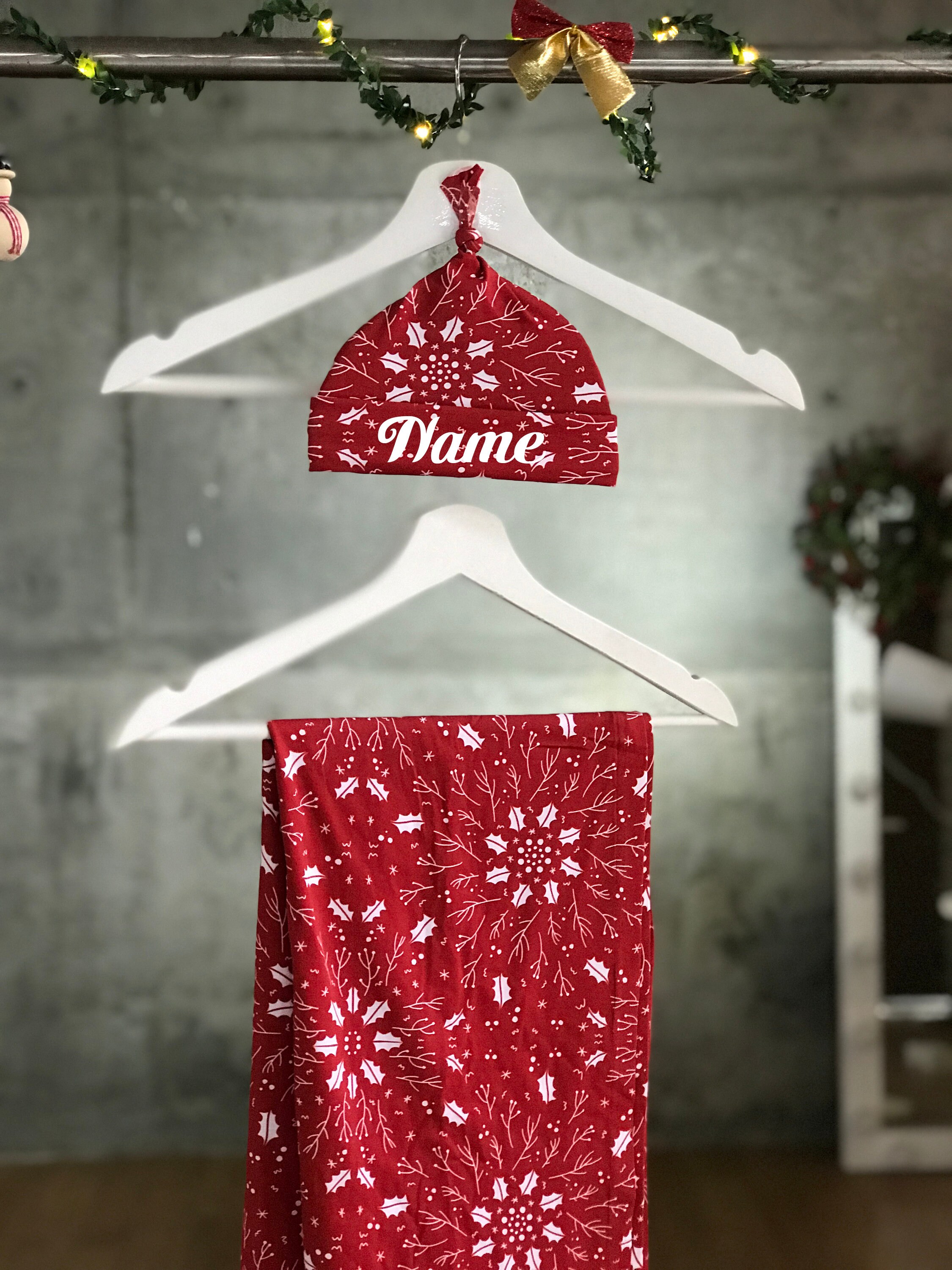 Christmas. Mommy and me Robe and swaddle set. Maternity robe Etsy