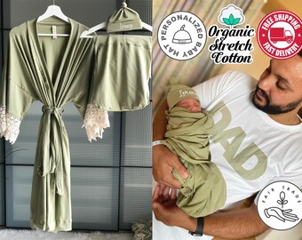Conjunto camison y bata premama new arrivals