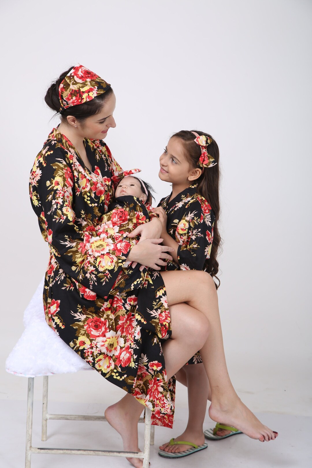 Nursing Robe and Swaddle Set, Mommy and Me Outfits, Matching Elder