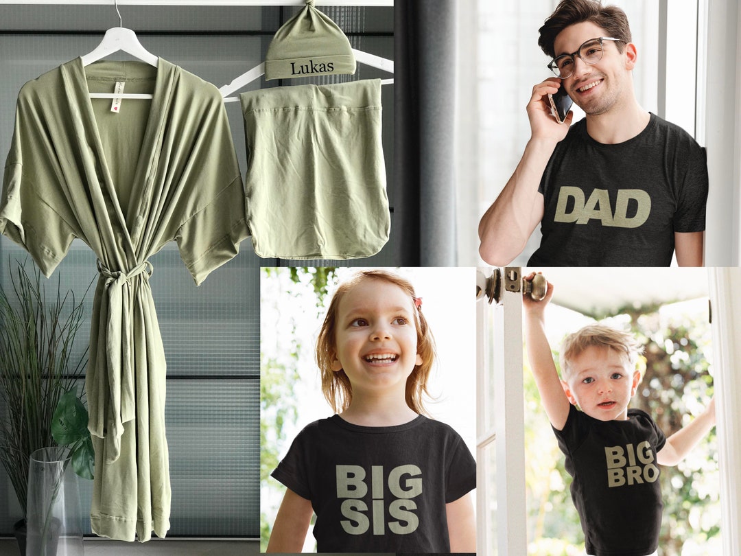 Hospital Gown for Labor and Delivery. Robe and Swaddle Set. Etsy